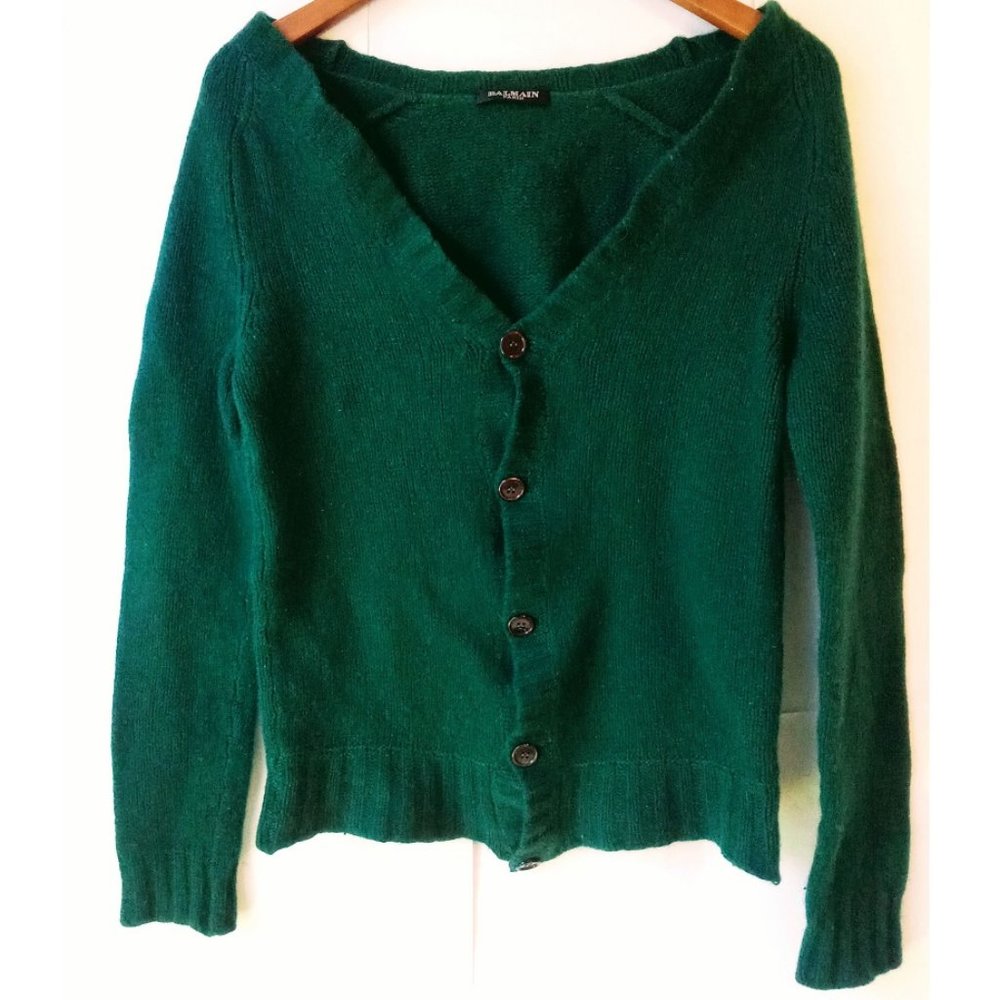 Vintage Balmain Cardigan Sweater - VGC